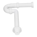Siphon 1 1/4"x32mm weiß für Waschbecken