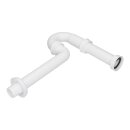 Siphon 1 1/4"x32mm weiß für Waschbecken
