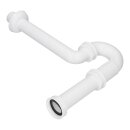 Siphon 1 1/4"x32mm weiß für Waschbecken