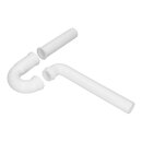 Siphon 1 1/4"x32mm weiß für Waschbecken