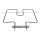 Heizelement Heizung Backofen kompatibel f. Bauknecht Whirlpool 1400W 481225998472 488000525918