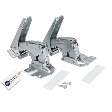 LUTH Premium Profi Parts Kühlschrankscharnier Türscharnier Set kompatibel mit Bosch Siemens 00481147 481147 AEG 4071314258 Miele 05546050 für Kühlschrank Gefrierschrank KühlGefrierKombination