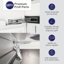 LUTH Premium Profi Parts Kühlschrankscharnier Türscharnier Set kompatibel mit Bosch Siemens 00481147 481147 AEG 4071314258 Miele 05546050 für Kühlschrank Gefrierschrank KühlGefrierKombination
