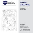 LUTH Premium Profi Parts Kühlschrankscharnier Türscharnier Set kompatibel mit Bosch Siemens 00481147 481147 AEG 4071314258 Miele 05546050 für Kühlschrank Gefrierschrank KühlGefrierKombination