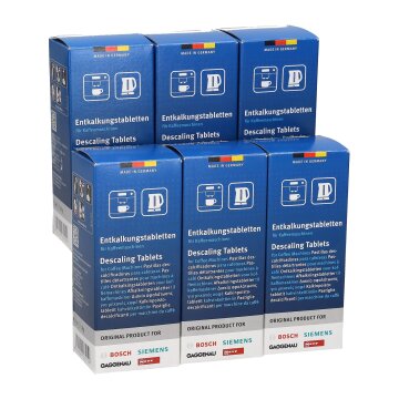 6x Bosch Siemens Entkalkungstabletten Entkalker Kaffeemaschine 311864 TZ60002