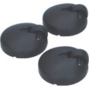 LUTH Premium Profi Parts 3x Laufrolle Lenkrolle vorne Rolle Rad kompatibel mit Bosch Siemens 00027606 027606 27606 Privileg 09930967 für Staubsauger Bodenstaubsauger