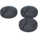 LUTH Premium Profi Parts 3x Laufrolle Lenkrolle vorne Rolle Rad kompatibel mit Bosch Siemens 00027606 027606 27606 Privileg 09930967 für Staubsauger Bodenstaubsauger