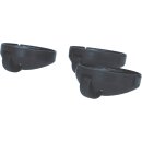 LUTH Premium Profi Parts 3x Laufrolle Lenkrolle vorne Rolle Rad kompatibel mit Bosch Siemens 00027606 027606 27606 Privileg 09930967 für Staubsauger Bodenstaubsauger