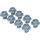LUTH Premium Profi Parts 8x Korbrolle Unterkorb für Geschirrspüler Kompatibel mit AEG Electrolux 50269923004 Privileg