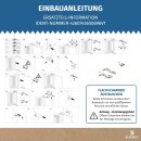 LUTH Premium Profi Parts Türscharnier Set oben unten kompatibel mit Bosch Siemens 12004051 3704 5.0/3306 5.0/3307 5.0 Indesit C00032093 für Kühlschrank Gefrierschrank