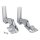 LUTH Premium Profi Parts Türscharnier Set oben unten kompatibel mit Bosch Siemens 12004051 3704 5.0/3306 5.0/3307 5.0 Indesit C00032093 für Kühlschrank Gefrierschrank
