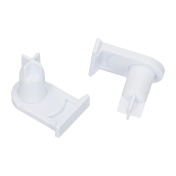 2x Türscharnierbuchse Buchse Türscharnier Halterung kompatibel mit Bosch Siemens 00169301 für Kühlschrank Gefrierschrank Tür - LUTH Premium Profi Parts