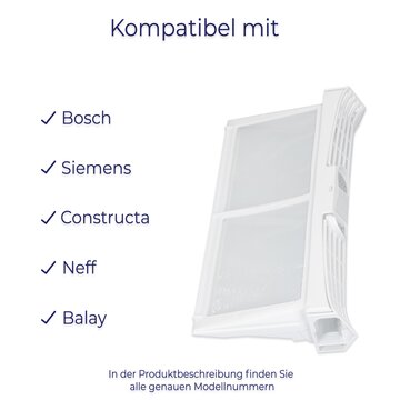 Taschensieb Filter Flusensieb Wäschetrockner für Bosch WTS8651D13 