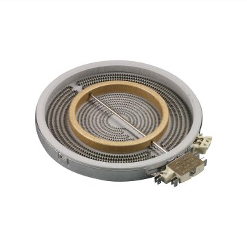 Zweikreis-Hilight Strahlheizkörper 210/125mmØ 2200/750W 230V kompatibel mit Bosch 00356260 356260 EGO 10.51213.034 in Kochfeld