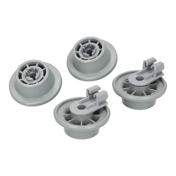 4x Korbrollen Set Geschirrspüler Unterkorb kompatibel mit Bosch 611475 Küppersbusch 436718