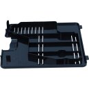 LUTH Premium Profi Parts Klappe kompatibel mit Bosch Siemens EQ5 EQ6 macchiatoPlus Series 300 400 500 Kaffeemaschine Kaffeevollautomat Service-Tür Brühgruppe 00703294 703294 schwarz