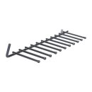 LUTH Premium Profi Parts Oberkorbeinsatz Klappstachelreihe kompatibel mit Bosch Siemens Neff Geschirrspüler Tellerhalter Oberkorb Spülmaschine ersetzt 12004140 00645104 2Stk