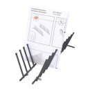 LUTH Premium Profi Parts Oberkorbeinsatz Klappstachelreihe kompatibel mit Bosch Siemens Neff Geschirrspüler Tellerhalter Oberkorb Spülmaschine ersetzt 12004140 00645104 2Stk