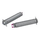 Türfedern Türscharnier Federn kompatibel mit Bosch Siemens Neff Constructa Farbcode Rosa inkl. Seilzug für Geschirrspüler 00754873 754873