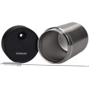 Edelstahl Milchbehälter Siemens Bosch Set mit Reinigungsbürste für Kaffeevollautomaten TZ80009N EQ6 EQ8 11003591 00576166 576166 EQ7