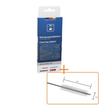 Siemens Reinigungstabletten Für Kaffeemaschinen – Bundle 3x10 Stück + Reinigungsbürste