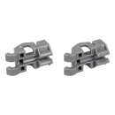 LUTH Premium Profi Parts Lager Set für Unterkorbeinsatz kompatibel mit Whirlpool 481010600198 Indesit C00314875 für Teller Klappstacheln Geschirrspüler Spülmaschine
