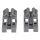 LUTH Premium Profi Parts Lager Set für Unterkorbeinsatz kompatibel mit Whirlpool 481010600198 Indesit C00314875 für Teller Klappstacheln Geschirrspüler Spülmaschine