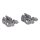 LUTH Premium Profi Parts Lager Set für Unterkorbeinsatz kompatibel mit Whirlpool 481010600198 Indesit C00314875 für Teller Klappstacheln Geschirrspüler Spülmaschine