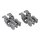 LUTH Premium Profi Parts Lager Set für Unterkorbeinsatz kompatibel mit Whirlpool 481010600198 Indesit C00314875 für Teller Klappstacheln Geschirrspüler Spülmaschine