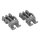LUTH Premium Profi Parts Lager Set für Unterkorbeinsatz kompatibel mit Whirlpool 481010600198 Indesit C00314875 für Teller Klappstacheln Geschirrspüler Spülmaschine