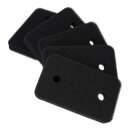 5x Schwammfilter Filter Schaumstoff Sockelfilter...