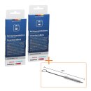 2 x Reinigungstabletten kompatibel mit Siemens 00311969 311969 00311940 für Kaffeemaschine Kaffeevollautomat Set mit Reinigungsbürste