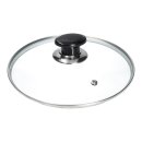 LUTH Premium Profi Parts Glasdeckel 20 cm universal, kompatibel mit Töpfen & Pfannen Ø200 mm, Glasdeckel mit Edelstahlrand, Dampfloch, hitzebeständiger Knopfgriff