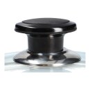 LUTH Premium Profi Parts Glasdeckel universal 200mmØ mit Knopfgriff und Edelstahlschutzrand für Töpfe Pfannen