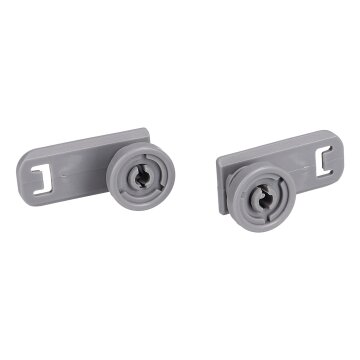 Oberkorbrolle Set für Geschirrkorb Besteckschublade kompatibel mit Miele 7649011 für Geschirrspüler Spülmaschine 2Stk