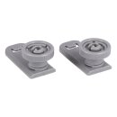 LUTH Premium Profi Parts Oberkorbrolle Set für Geschirrkorb Besteckschublade kompatibel mit Miele 7649011 für Geschirrspüler Spülmaschine 2Stk