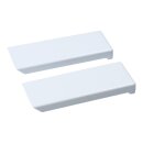 LUTH Premium Profi Parts 2x Abdeckkappe Blende Kappe Türgriff Weiß für Liebherr 7426362 Kühlschrank Gefrierschrank