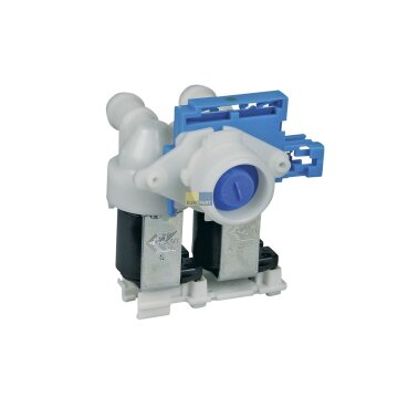 Bauknecht Magnetventil 2-fach 180° 15mmØ für Waschmaschine 481071427961