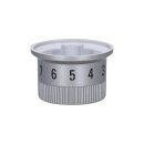 Siemens Knebel für Kochstelle Einkreis Drehgriff silbern für Backofen Herd 422904