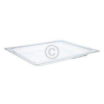 Bosch Backblech hoch Glasschale 380x320x32mmmm HMZ10GP für Backofen Herd 00114537