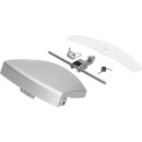 Türgriff kompatibel für AEG 405508555/1 silbern Set kpl mit Schließnase etc für Waschmaschine