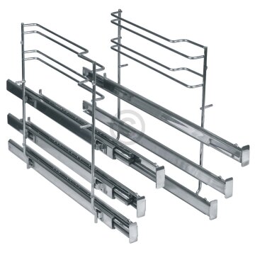 Original Siemens Haltegitter mit Teleskopauszug 3fach für Backblech 11005093 in Dampfbackofen