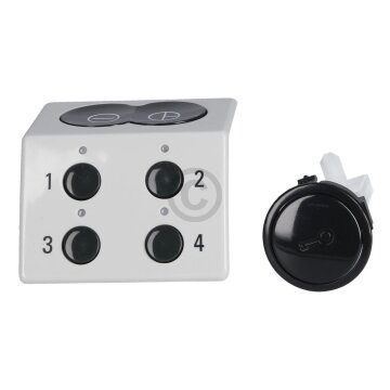 Siemens Tastenschalter Schaltknopf kpl mit Rahmen für Küchenmaschine Allesschneider 616445