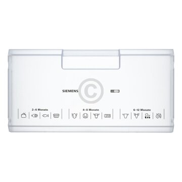 Siemens Schubladenblende 458x235mm für Gefriergutbehälter Gefrierteil für Kühlschrank 660465
