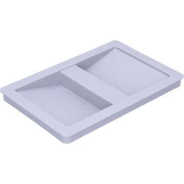 Deckel 209x240x25mm Hailo 1068589 hellgrau für Inneneimer 7 8,5 10 Liter in Einbau-Abfallsammlersystem