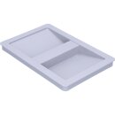 Deckel 209x240x25mm Hailo 1068589 hellgrau für Inneneimer 7 8,5 10 Liter in Einbau-Abfallsammlersystem