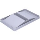 Deckel 209x240x25mm Hailo 1068589 hellgrau für Inneneimer 7 8,5 10 Liter in Einbau-Abfallsammlersystem