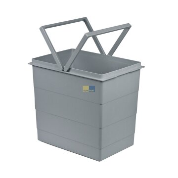 Inneneimer 321x226x295mm 18 Liter Hailo 1093479 hellgrau für Einbau-Abfallsammlersystem