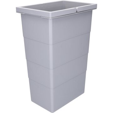 Inneneimer 226x156x350mm 10 Liter Hailo 1075969 hellgrau für Einbau-Abfallsammlersystem