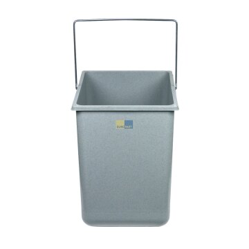 Inneneimer 316x226x286mm 18 Liter Hailo 1094079 hellgrau für Einbau-Abfallsammlersystem